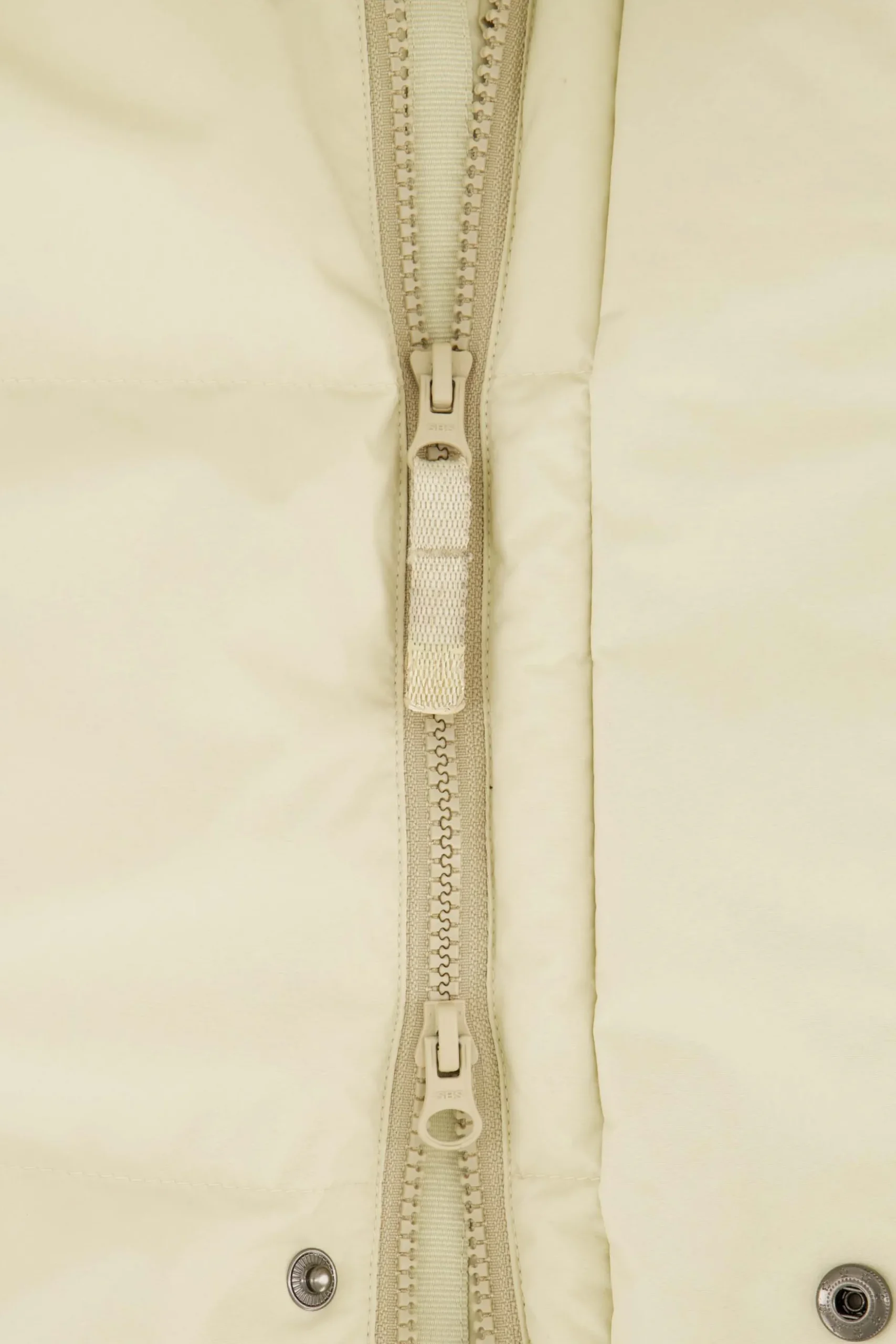 lange bubblecoat met teddy details