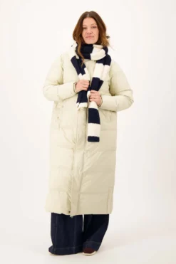 lange bubblecoat met teddy details