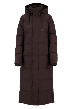 lange bubblecoat met teddy details