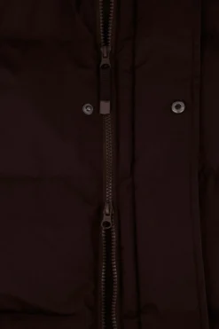 lange bubblecoat met teddy details