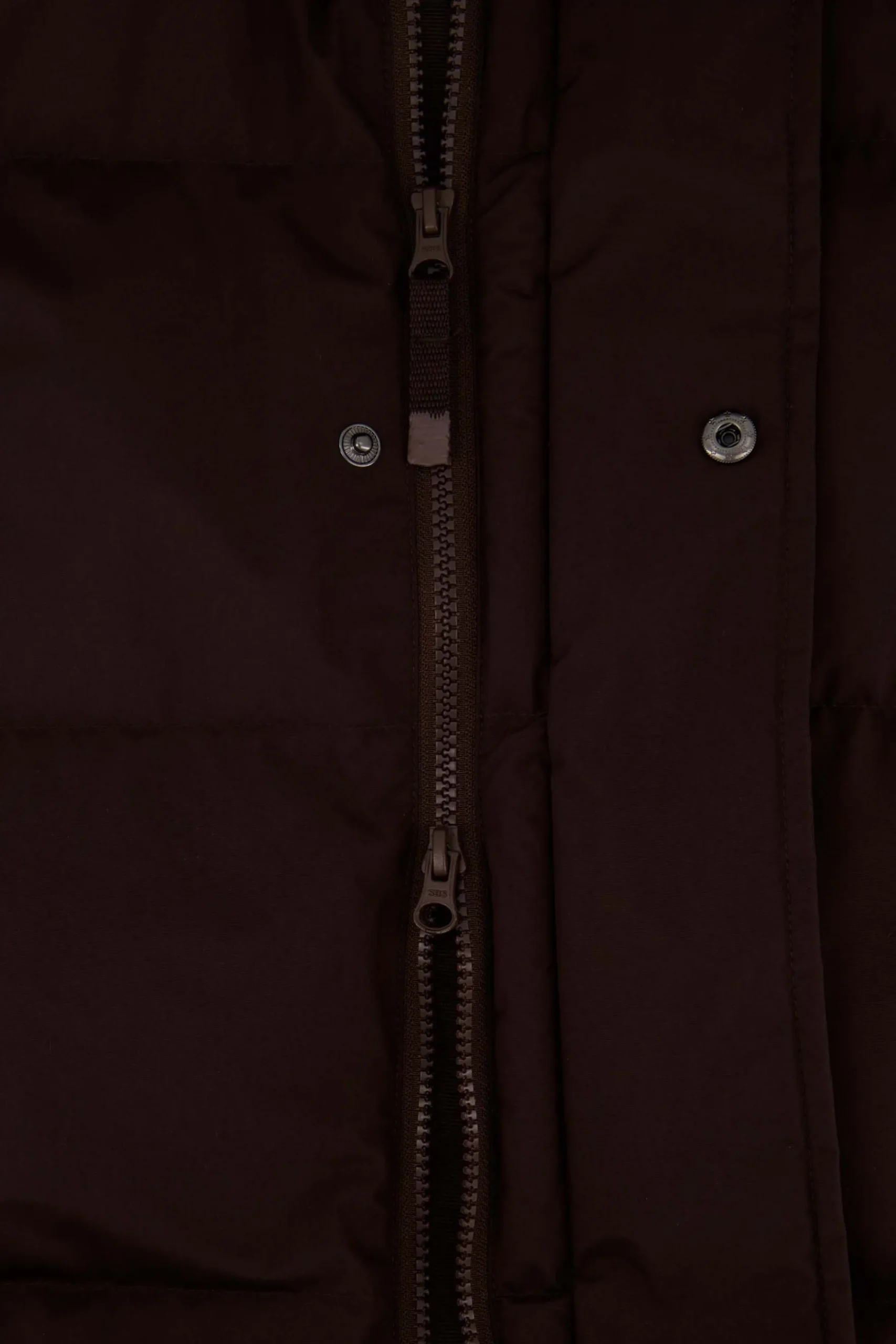 lange bubblecoat met teddy details