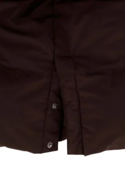 lange bubblecoat met teddy details