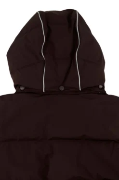 lange bubblecoat met teddy details