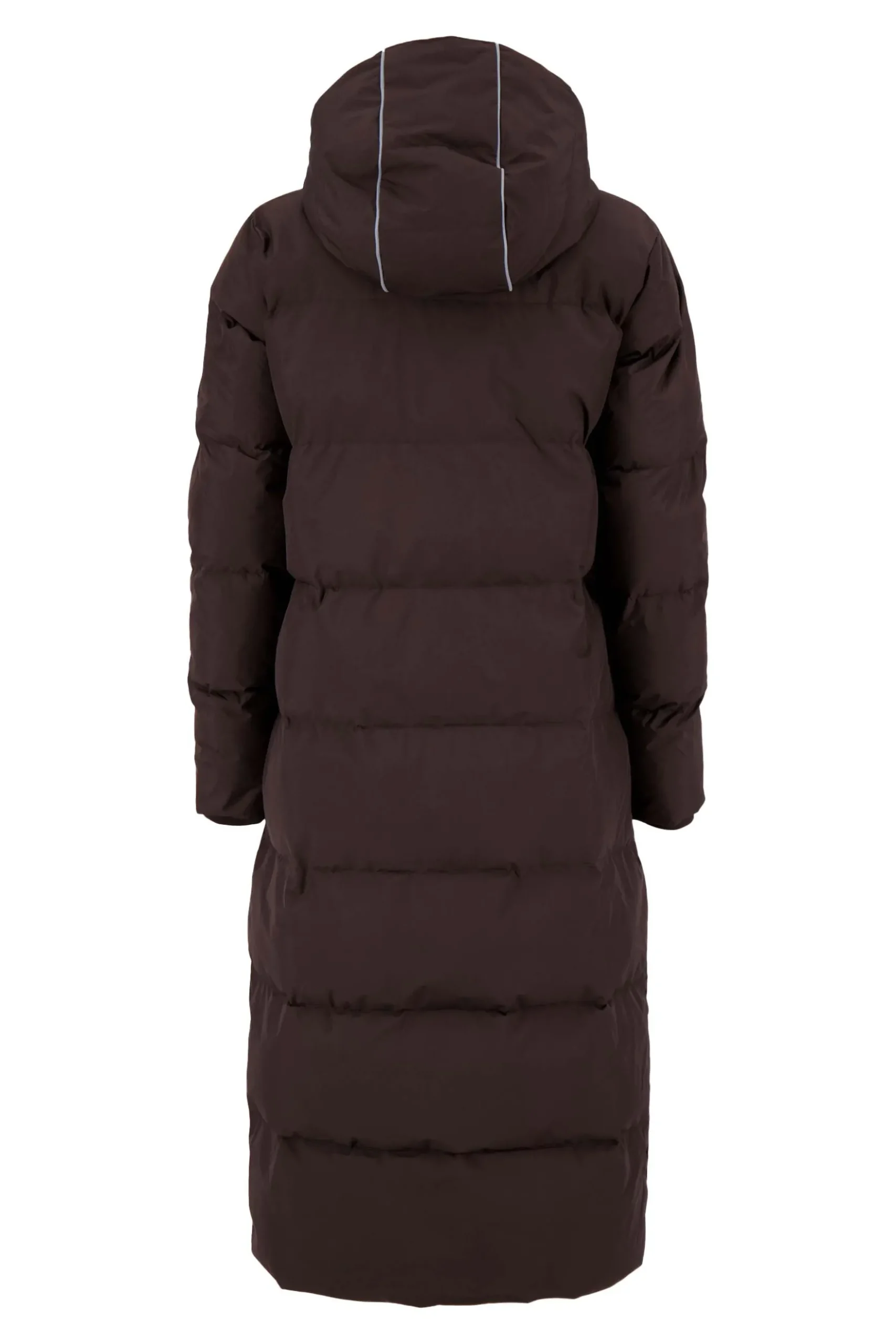 lange bubblecoat met teddy details