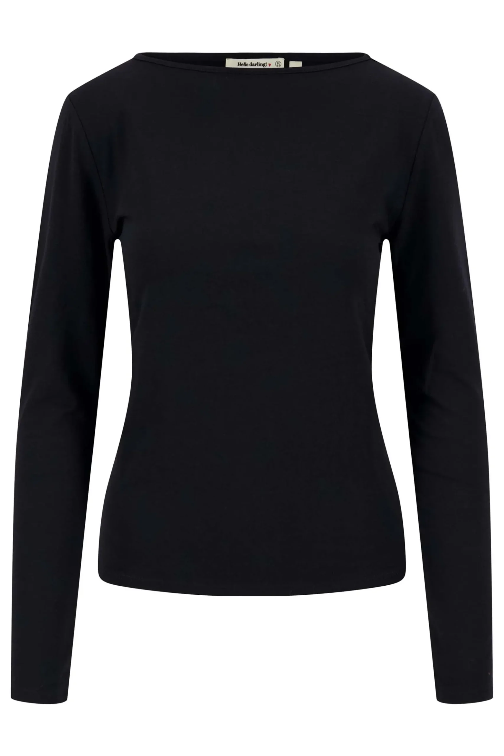 lange mouw boothals top