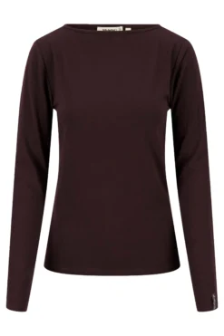 lange mouw boothals top
