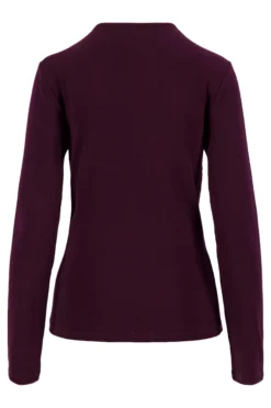 lange mouw ronde hals top en rib
