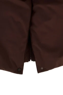lange padded jas met riem