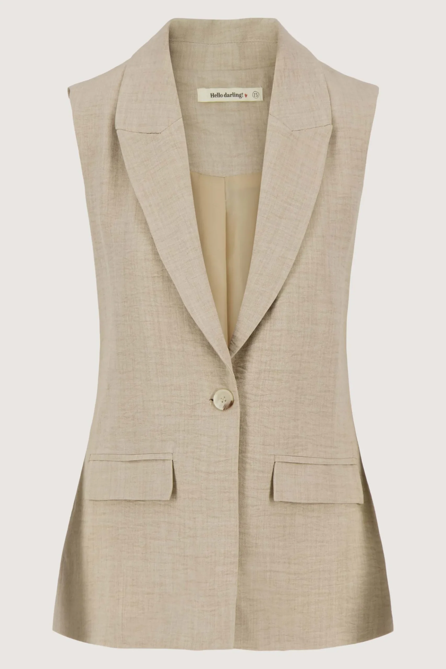 lang gilet met stretch