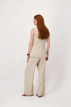 lang gilet met stretch