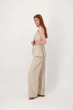 lang gilet met stretch