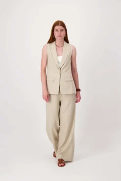 lang gilet met stretch