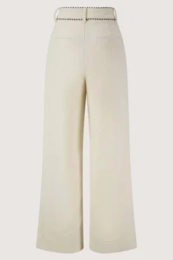 linnen broek met tape details
