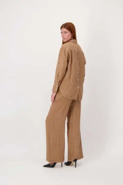100% linnen lange blouse