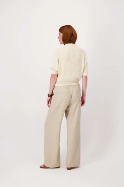 losvallende broek met stretch