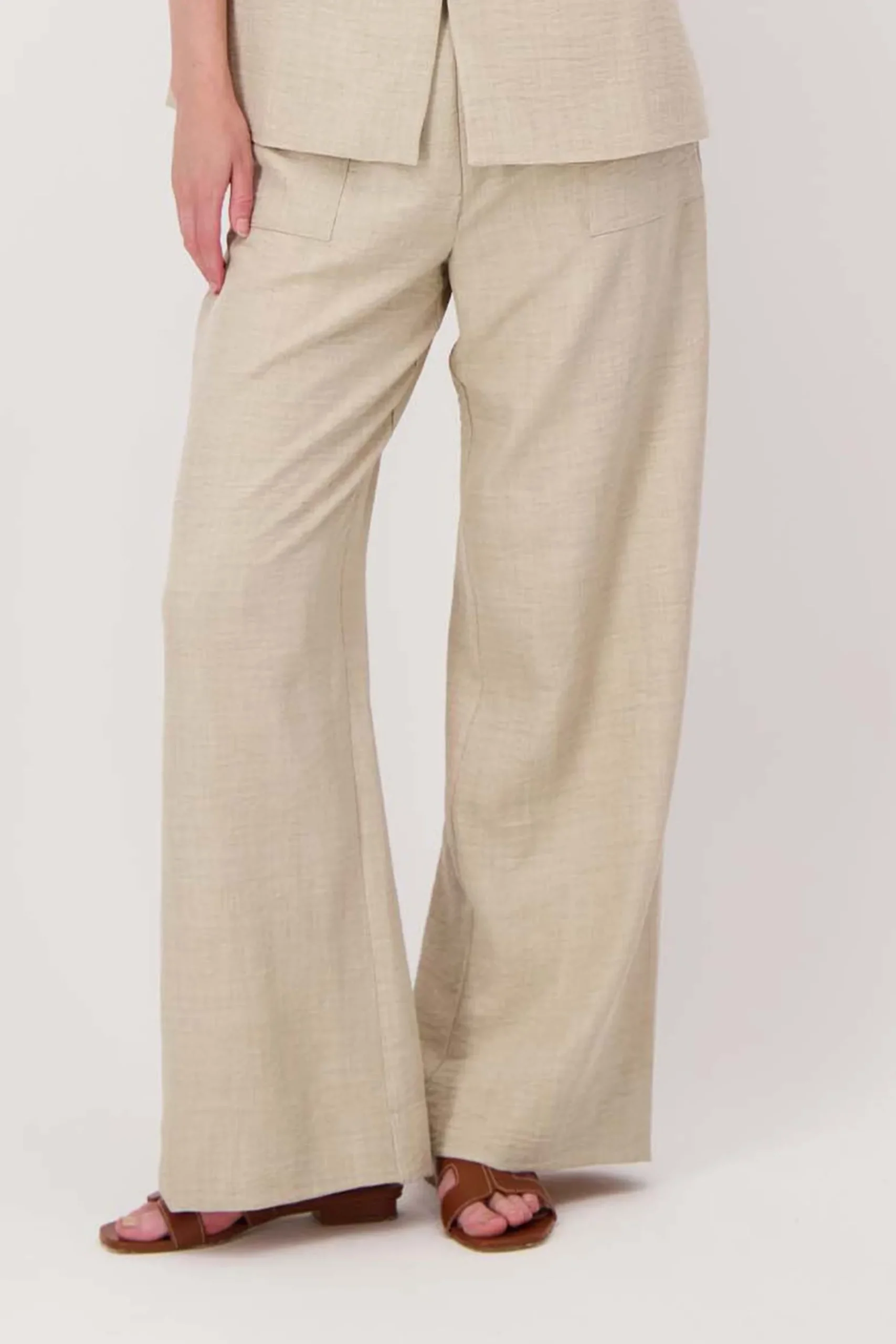losvallende broek met stretch