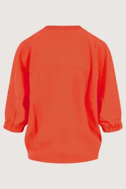 lyocell ballonmouw blouse