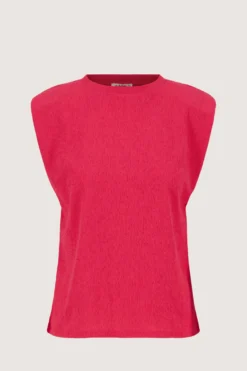 mouwloze crincle top
