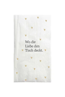 napkins rectangle wo die liebe