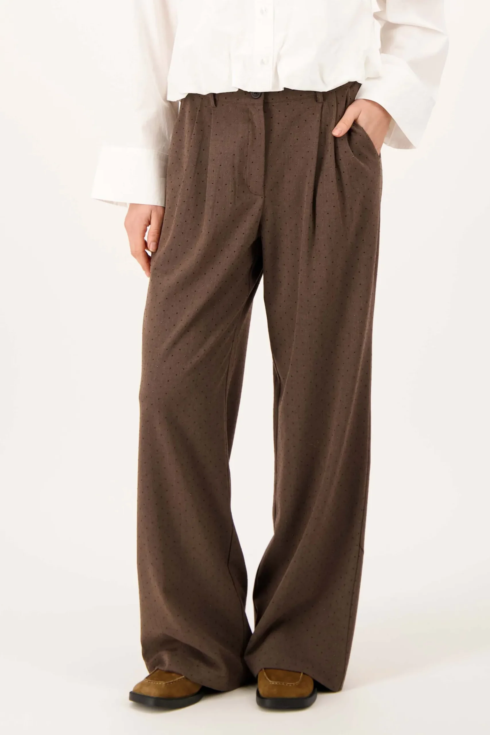 nette broek met glitter steentje