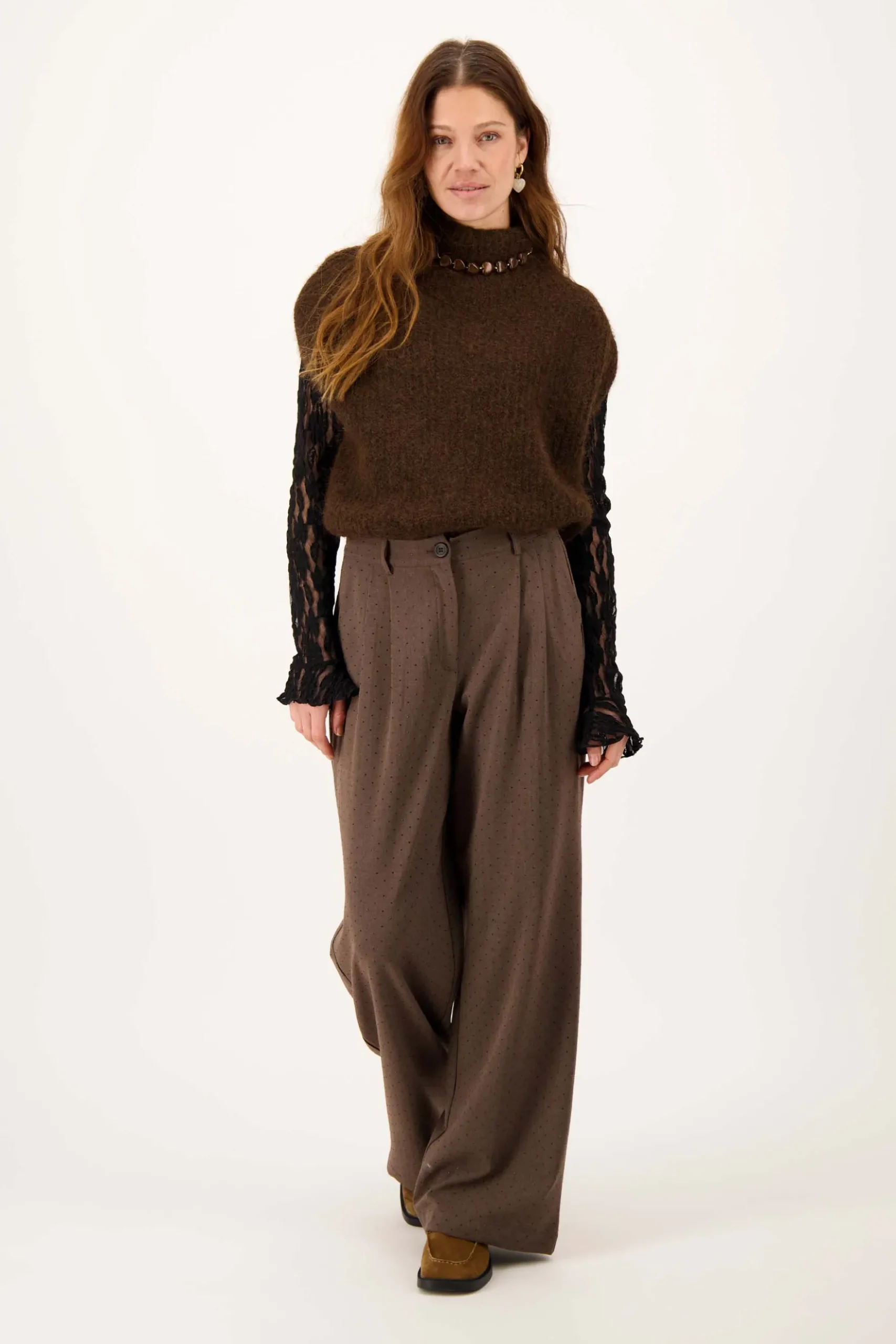 nette broek met glitter steentje