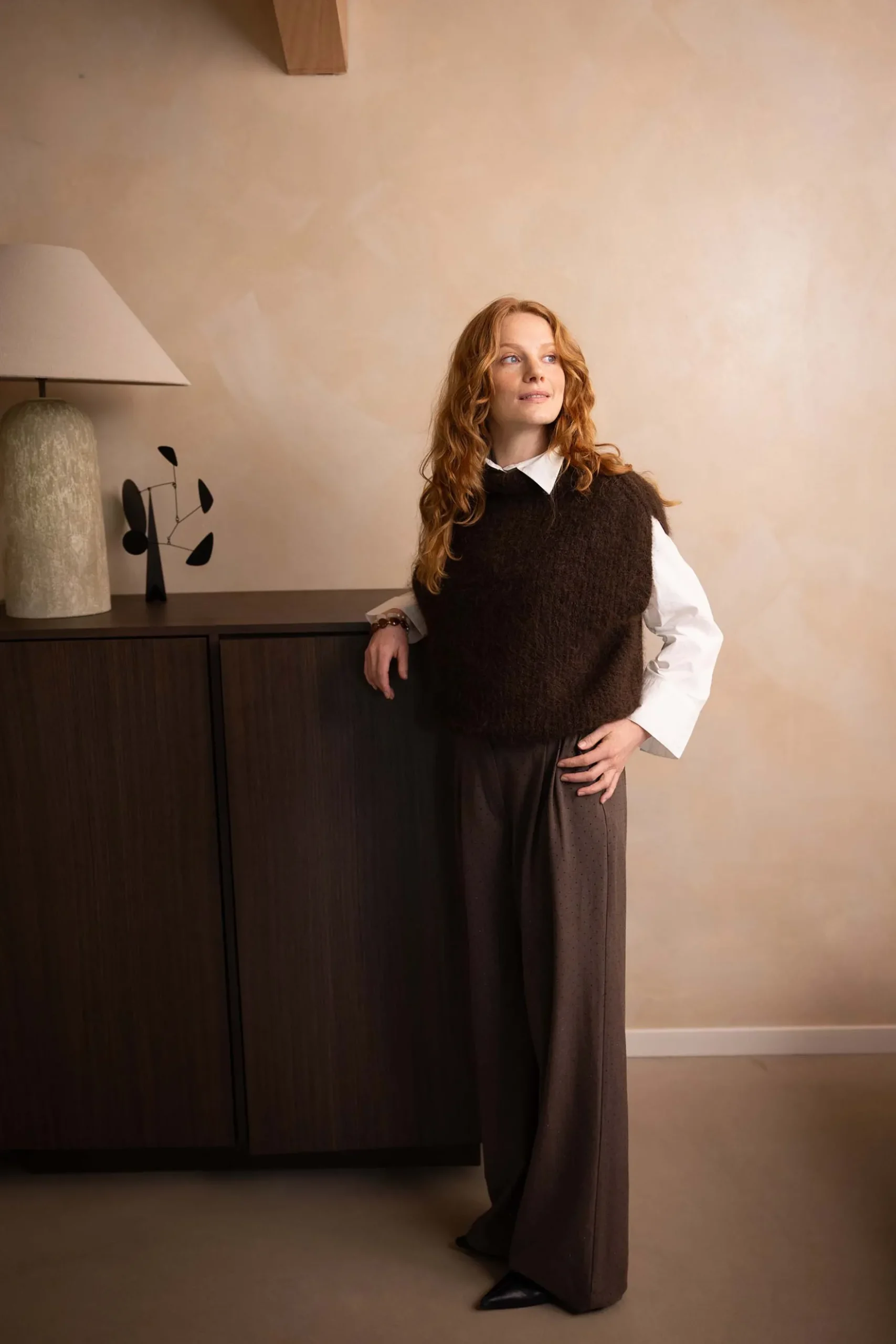 nette broek met glitter steentje