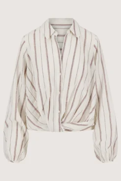 overslag blouse met streep