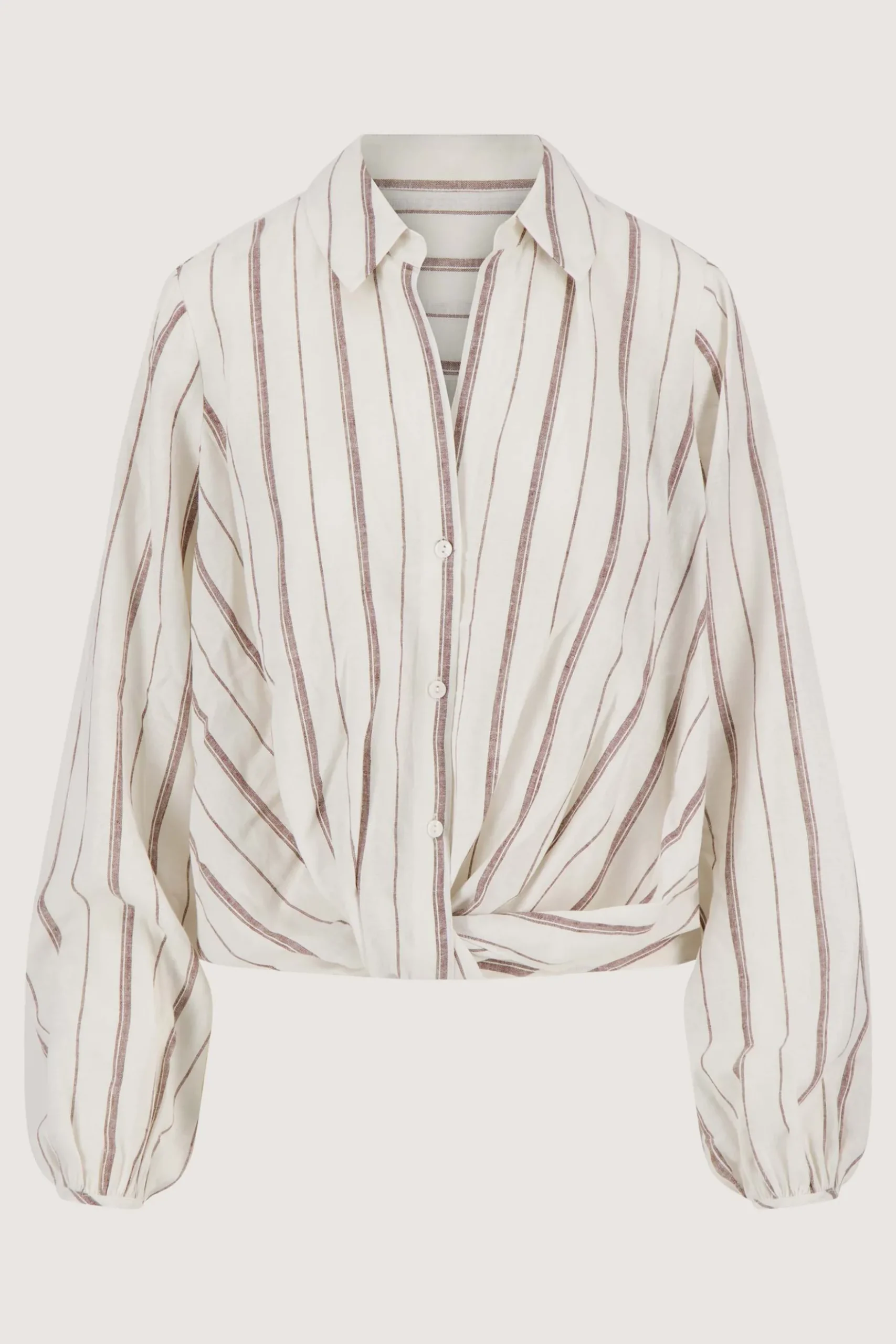 overslag blouse met streep