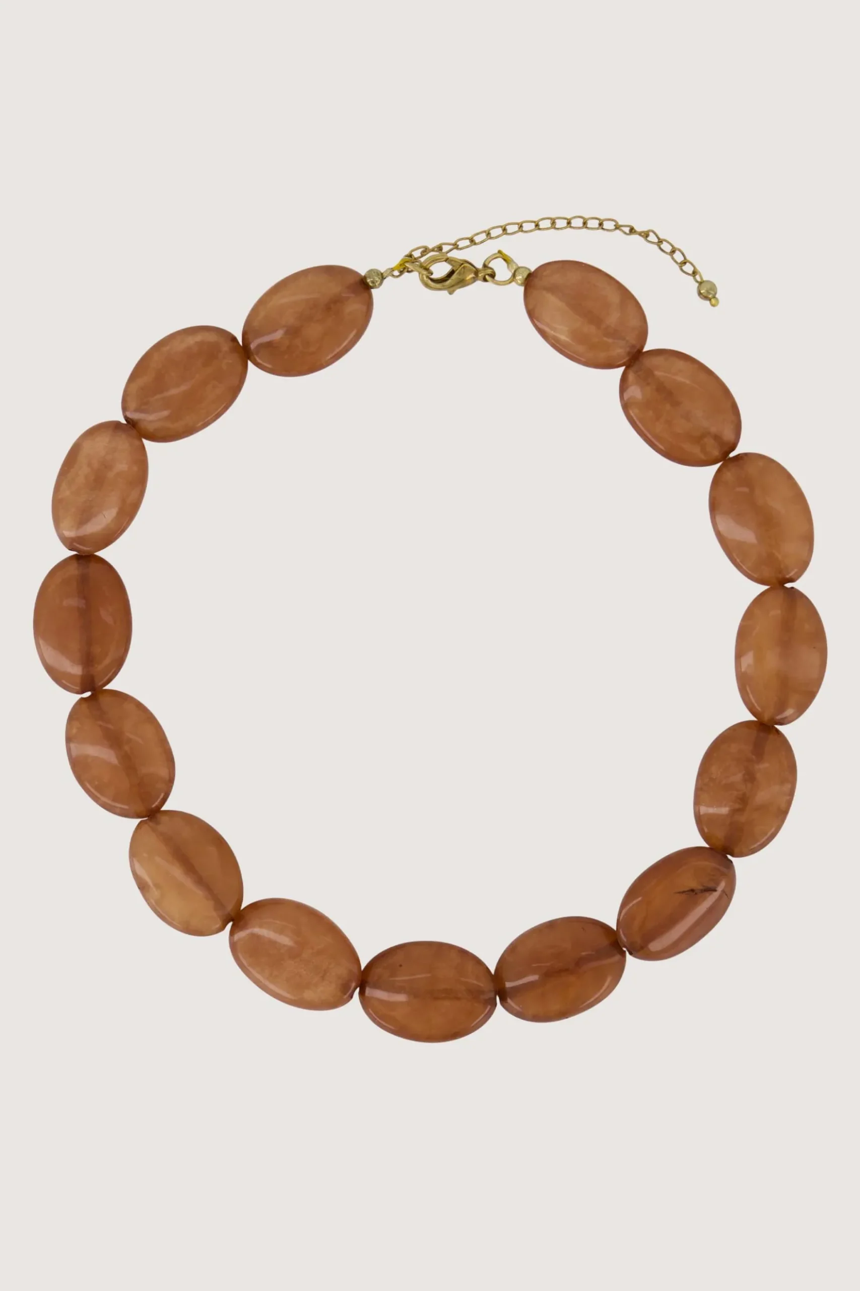 platte kralen ketting