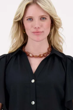 platte kralen ketting