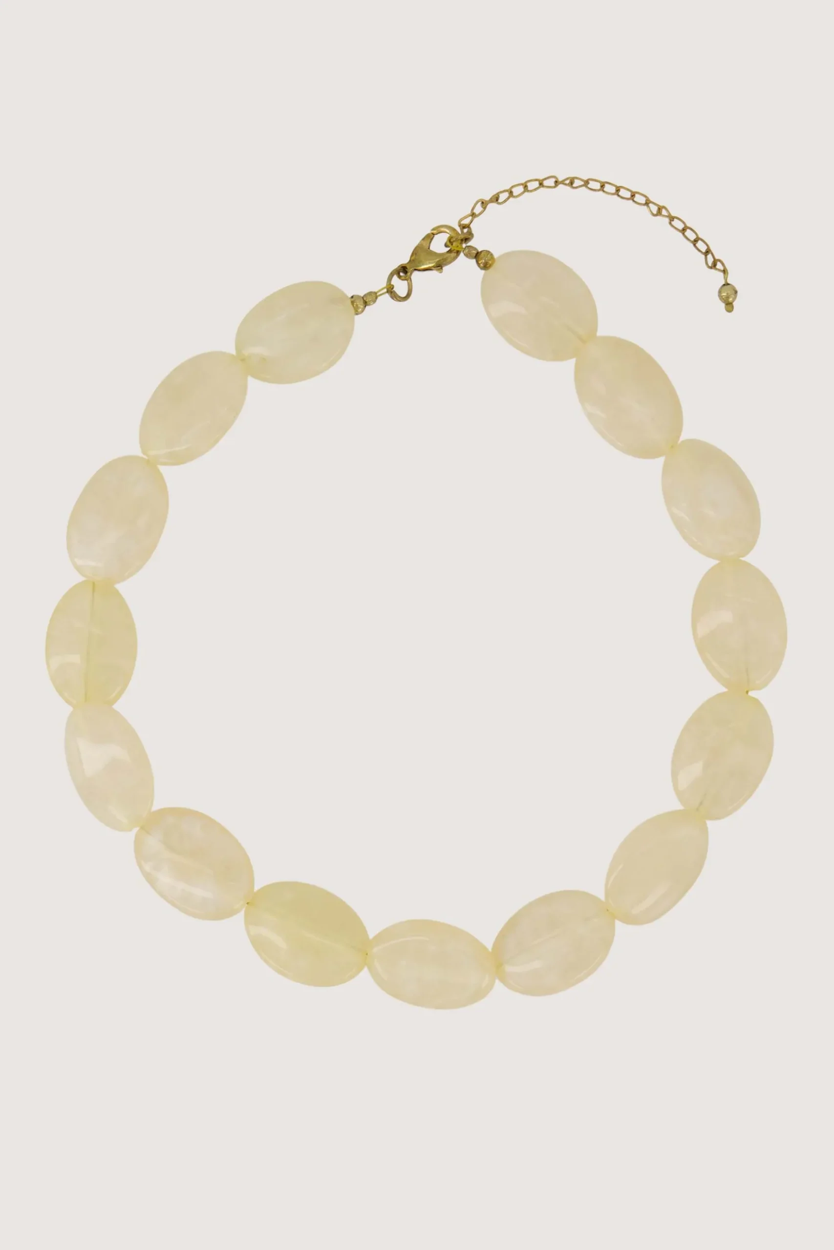 platte kralen ketting