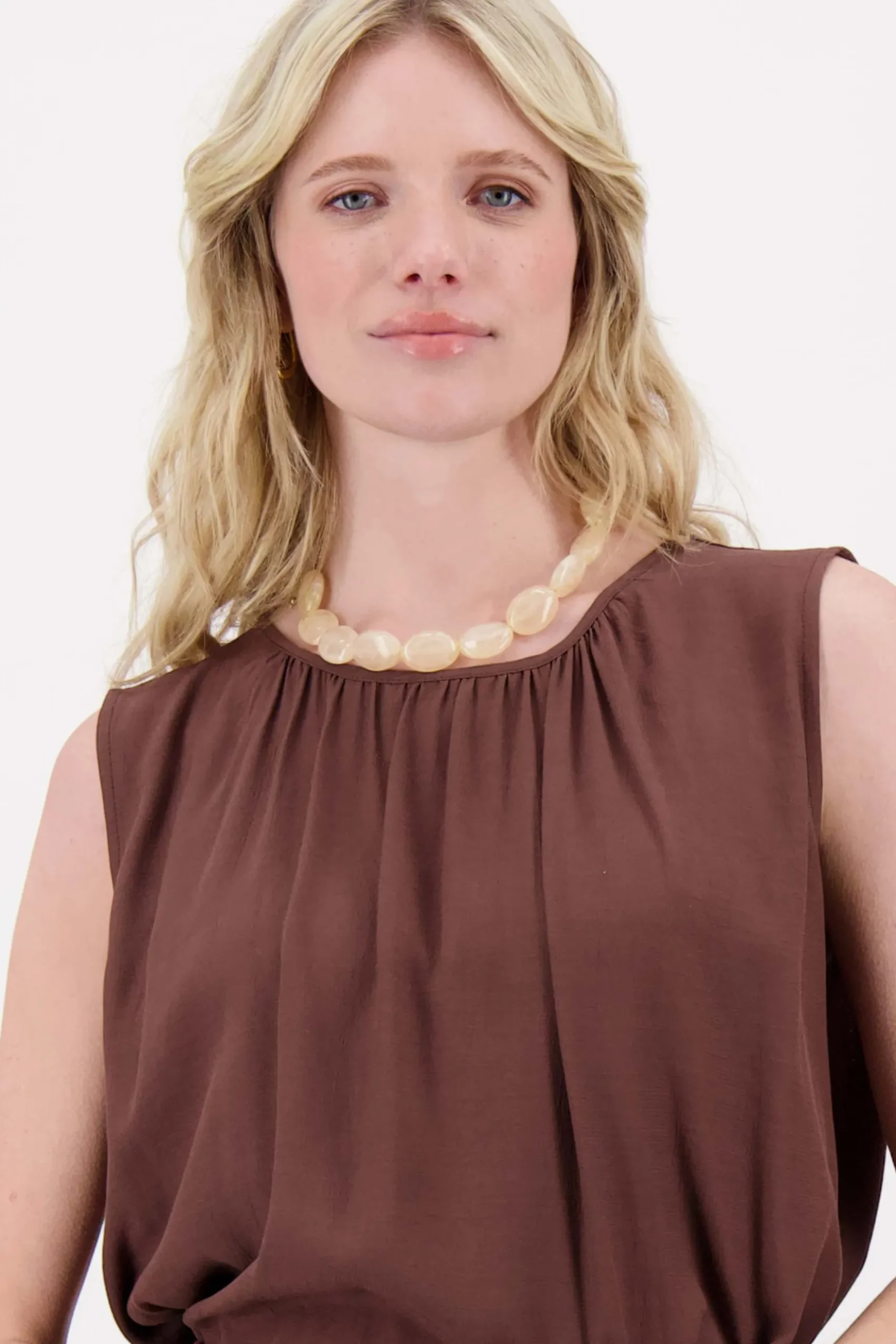 platte kralen ketting