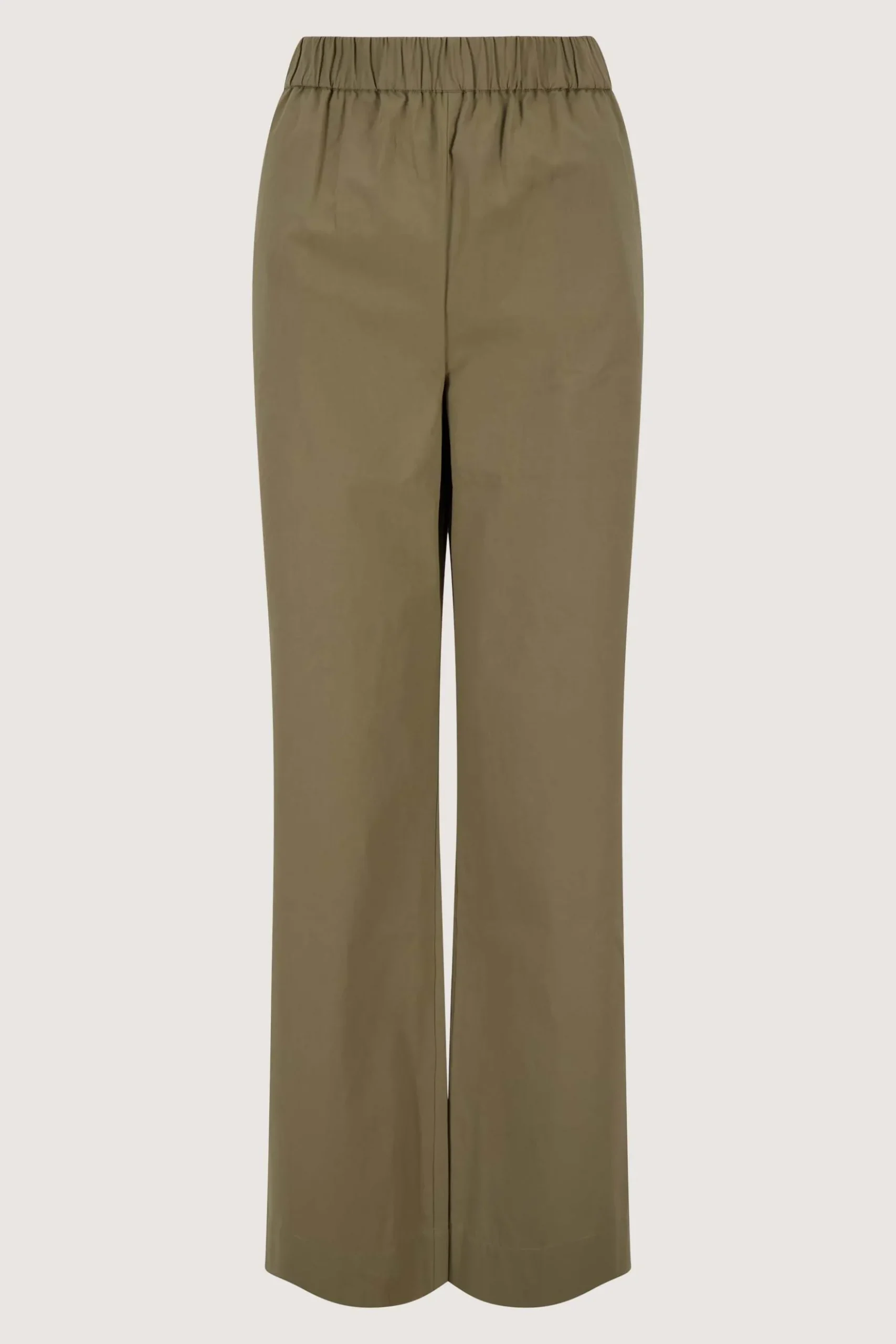 poplin broek wijd model