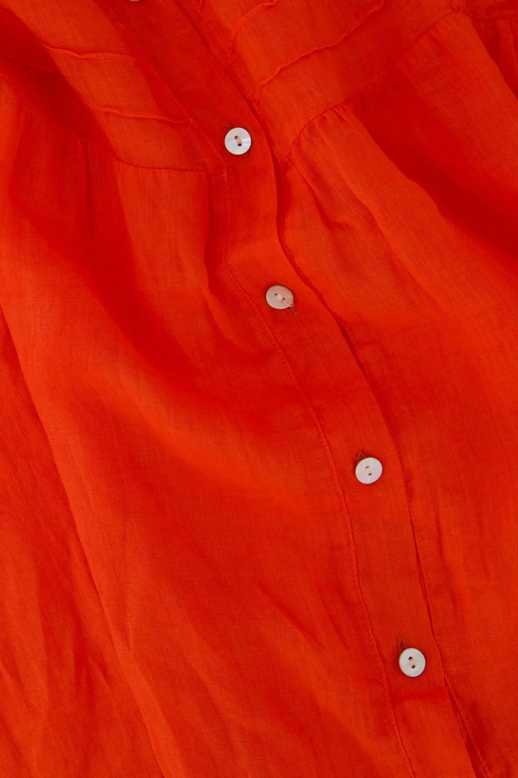 ramie blouse plooien