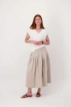 rok met plooi details