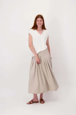 rok met plooi details