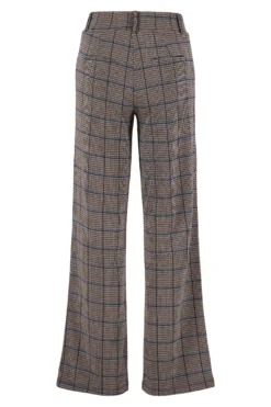 ruit broek met stretch