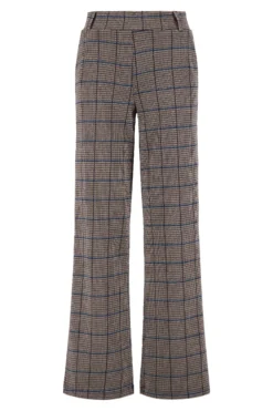 ruit broek met stretch