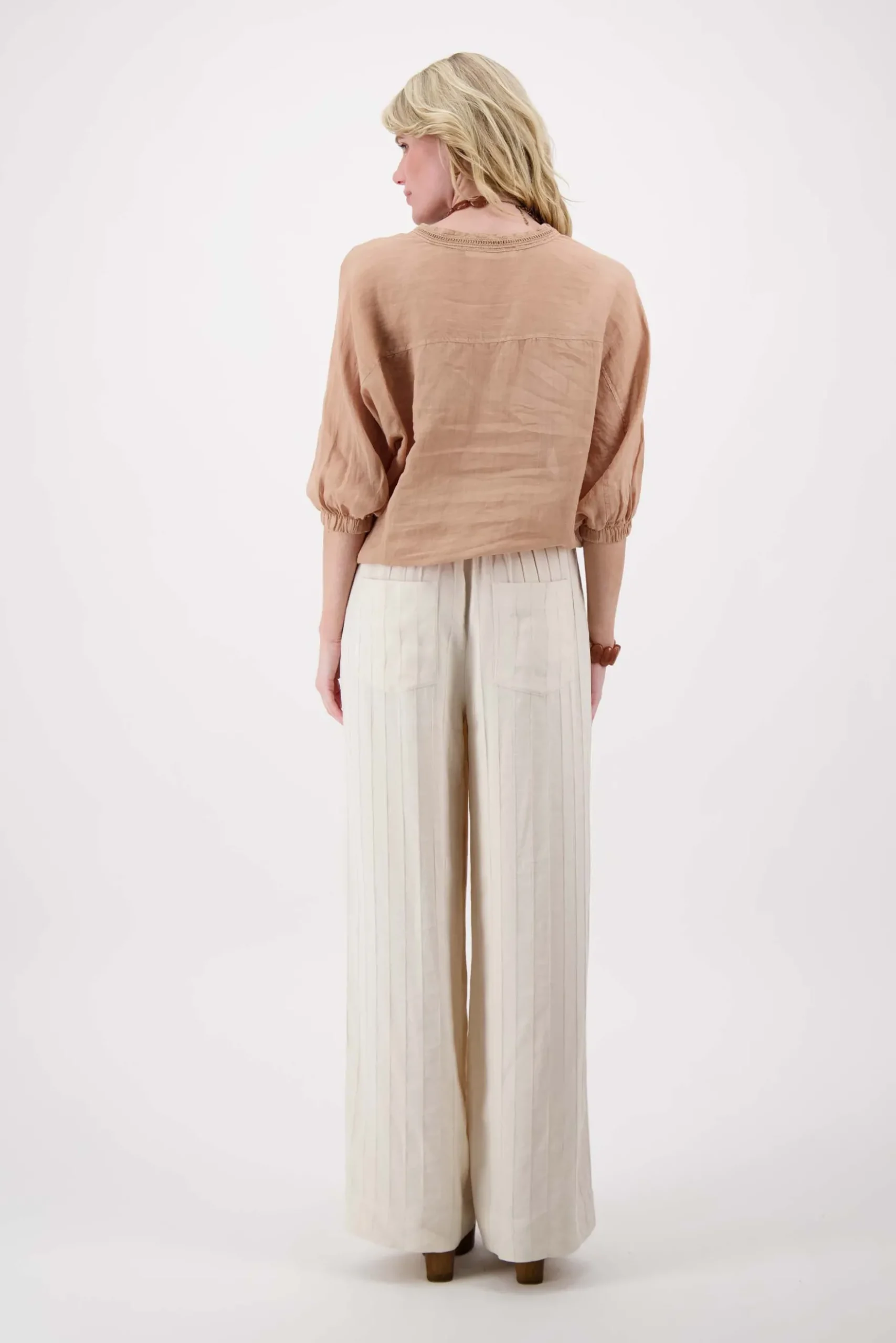 seersucker streep broek