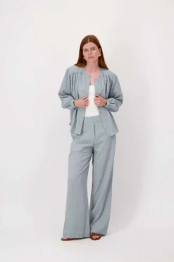 seersucker streep broek
