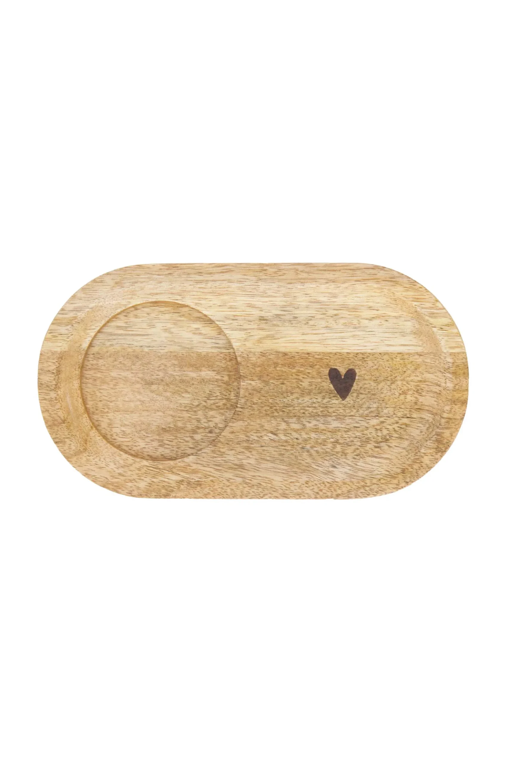 serveerplankje hout hartje