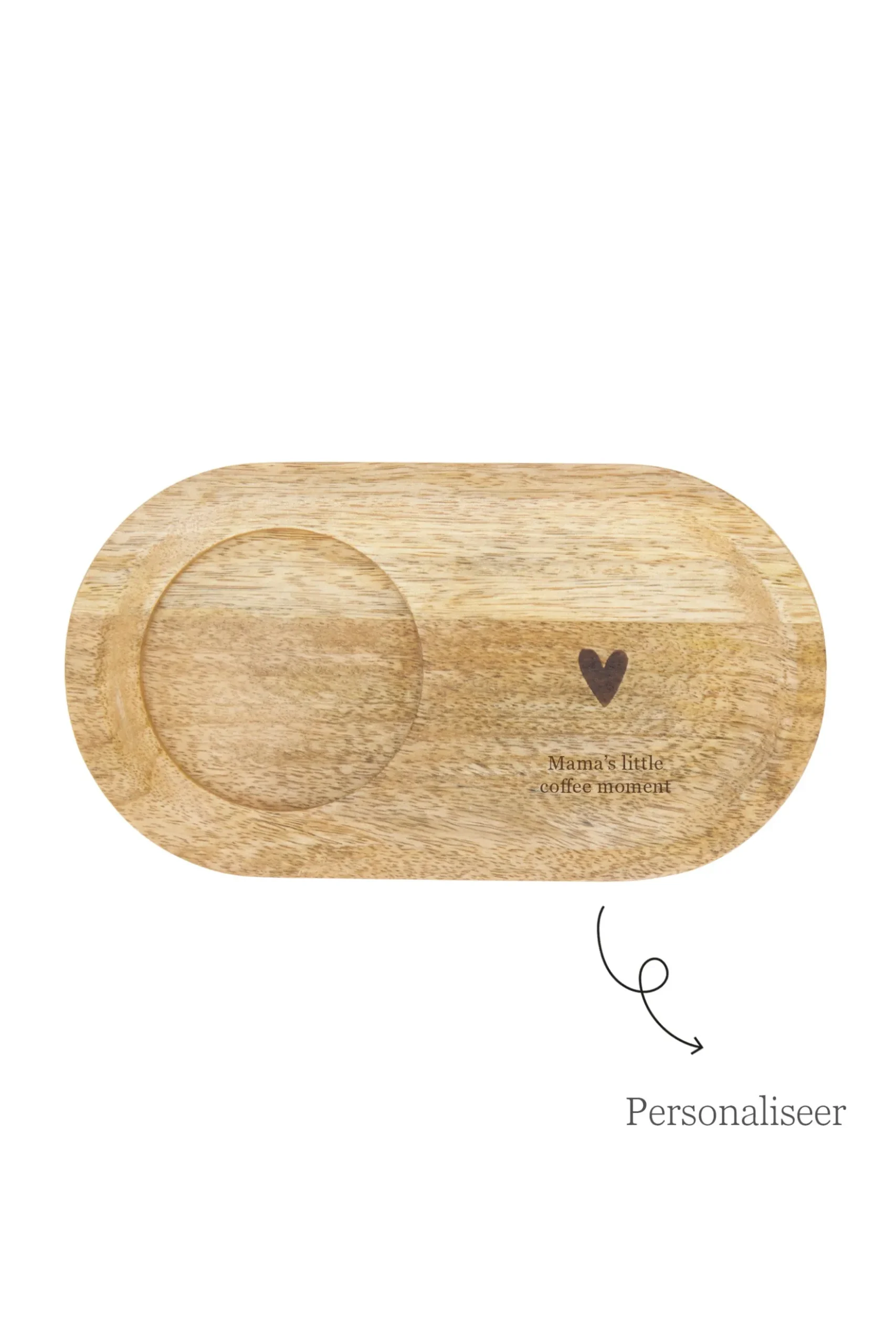 serveerplankje hout hartje