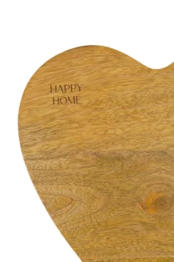 serveerplateau hout hartvorm happy home