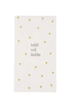 servetten rechthoek hartjes tafel vol liefde