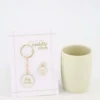 Set - koffiemok en sleutelhanger/penning dog mom