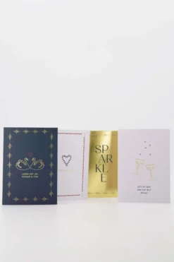set van 10 keer 4 wenskaarten multicolor