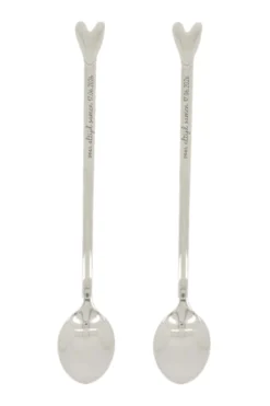 set van 2 lange lepels hartje