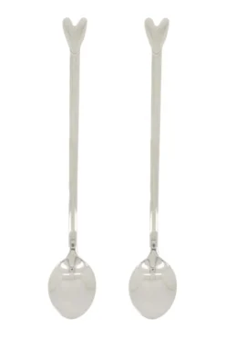 set van 2 lange lepels hartje