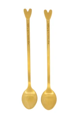 set van 2 lange lepels hartje