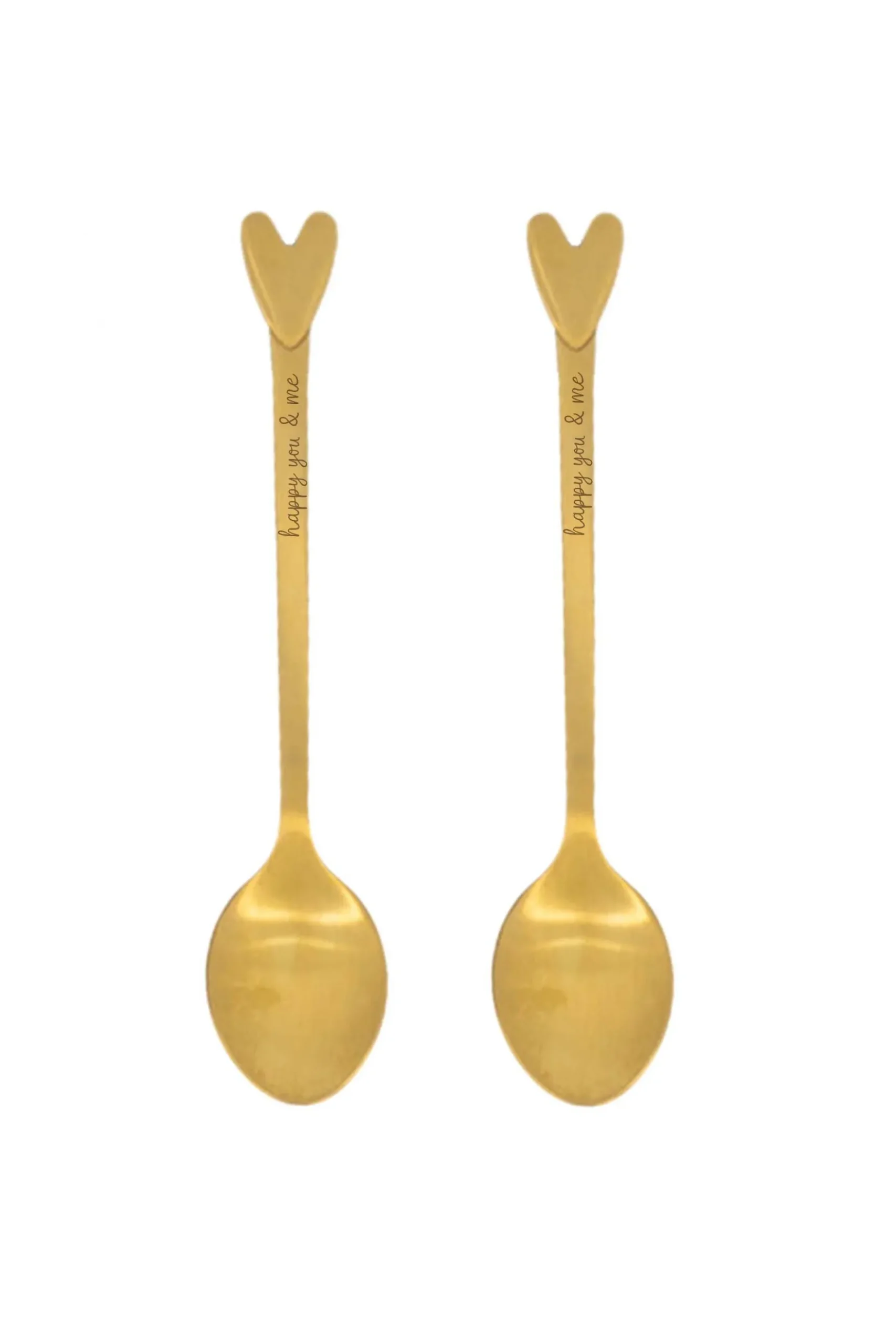set van 2 lepeltjes hartje